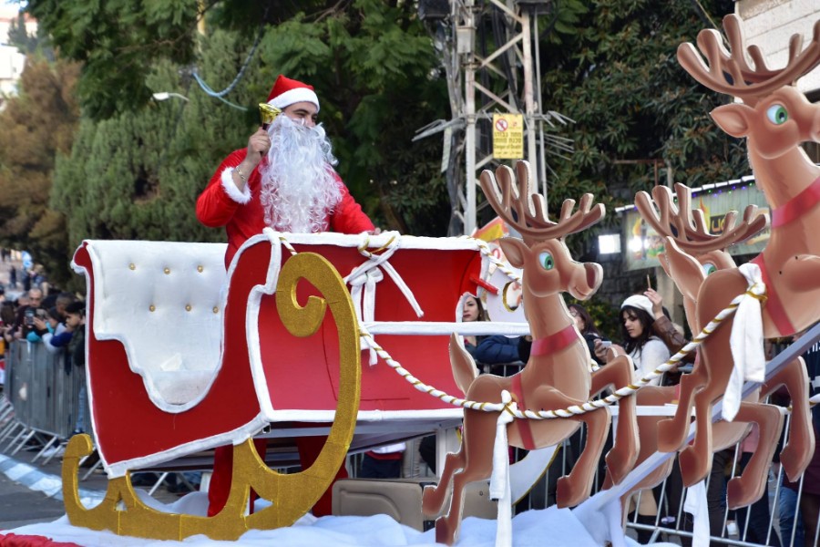 במרכז הבינלאומי של מרים בנצרת וברחובות העיר לקראת תהלוכת חג המולד (22)