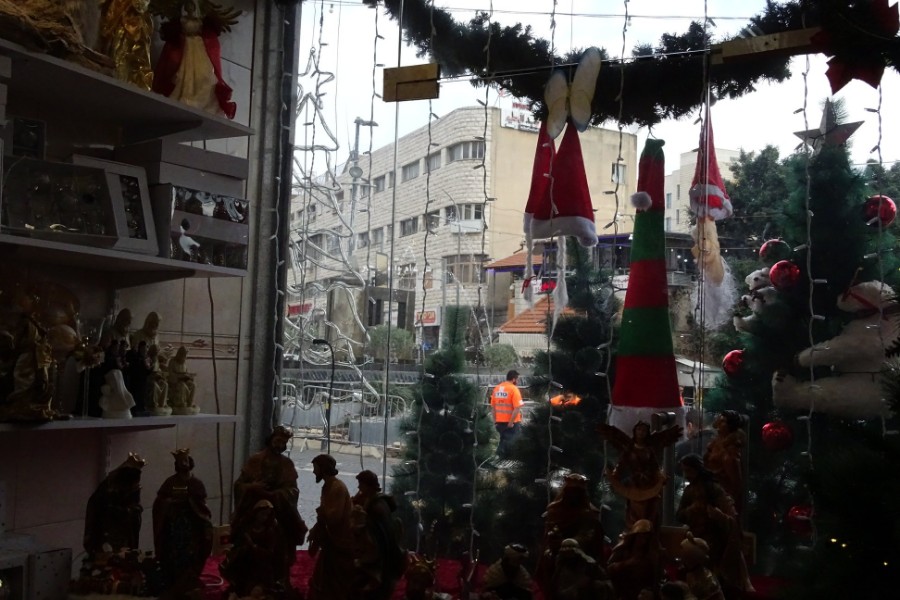 במרכז הבינלאומי של מרים בנצרת וברחובות העיר לקראת תהלוכת חג המולד (27)