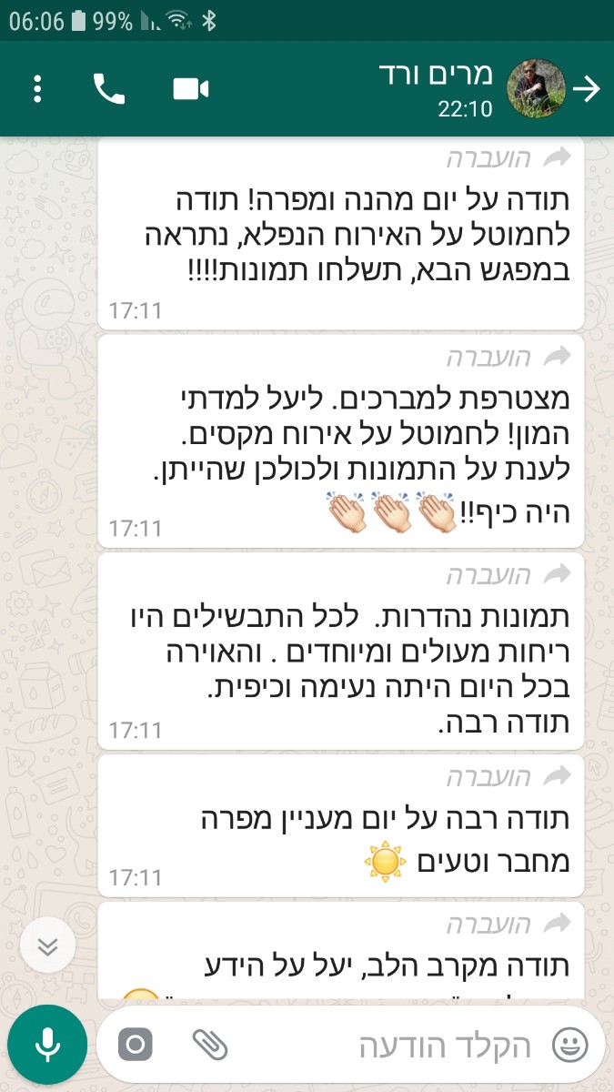 תגובות לסיור ליקוט