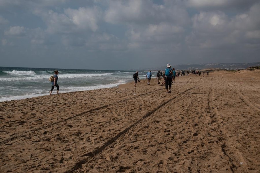 צועדים מחוף עתלית לחוף דדו (3)