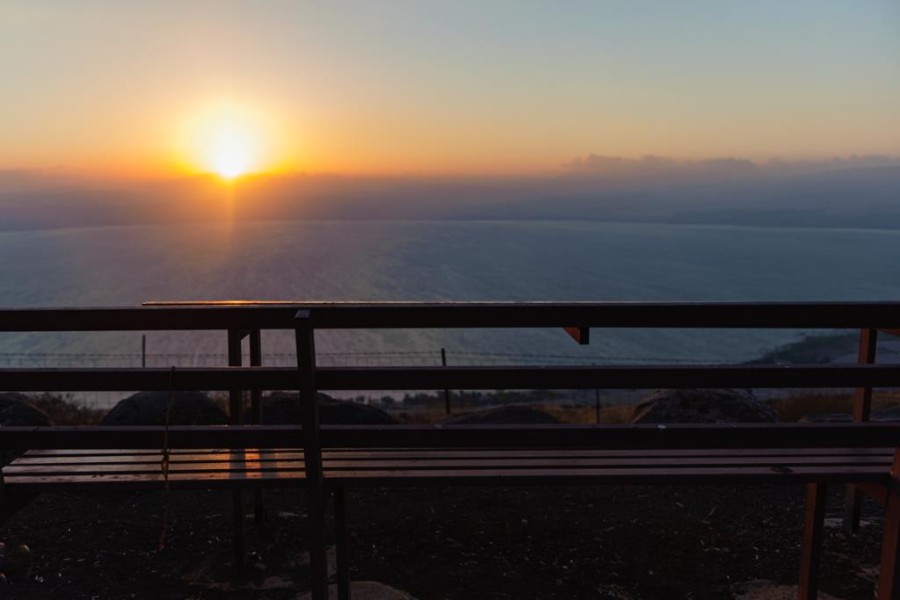 שקיעה מעל הכנרת (2)